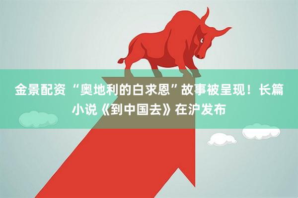 金景配资 “奥地利的白求恩”故事被呈现！长篇小说《到中国去》在沪发布